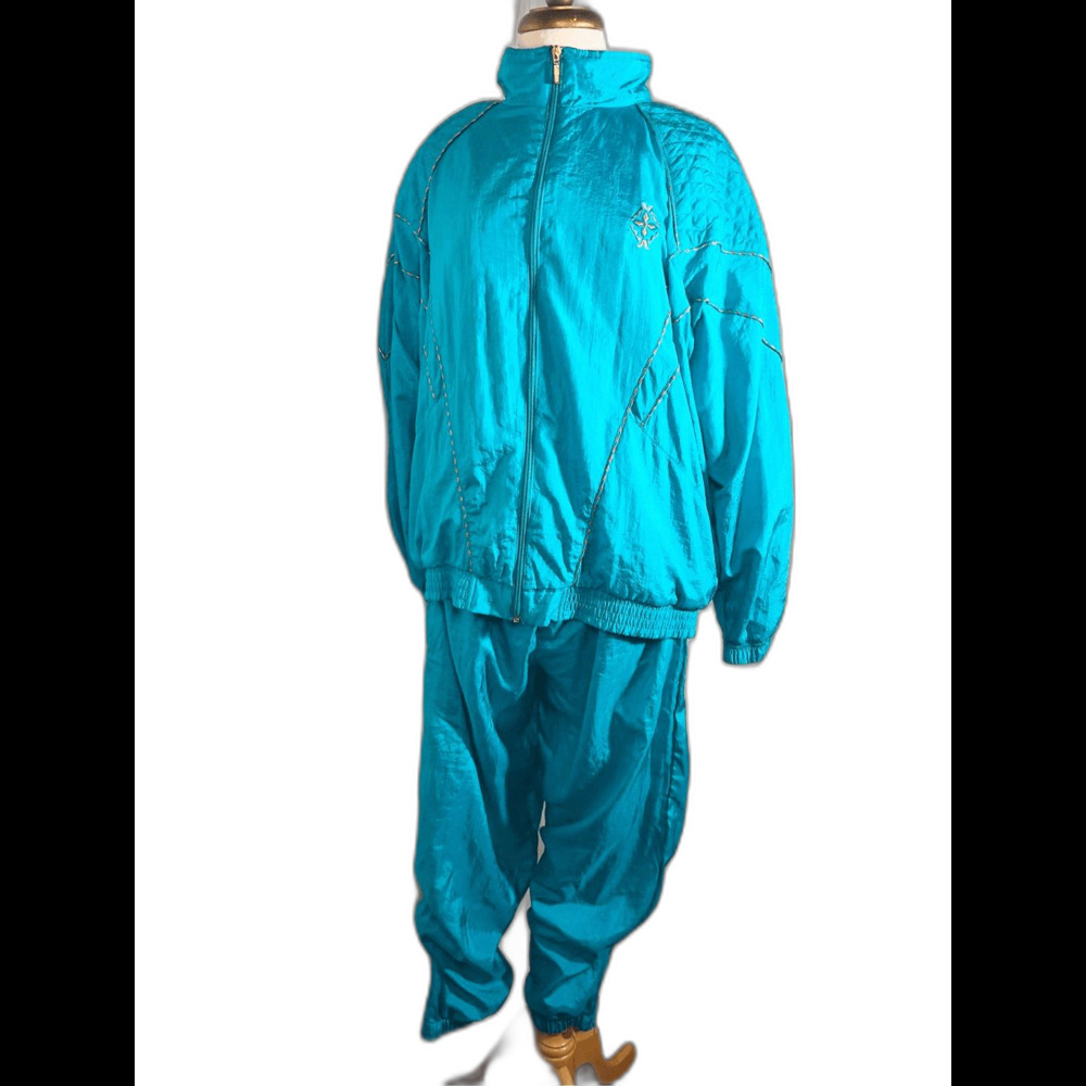 Bold Spirit 80s Vintage Baby Blue Ski Set XL Snow Bunny Après Ski Gorpcore